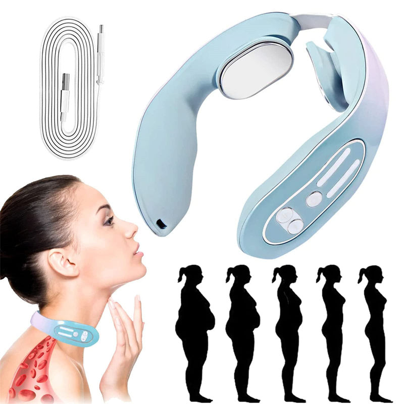 EMS Micro-Current Heated Neck Massager and Smart Electric Cupping Red Light Therapy - Live Cozee