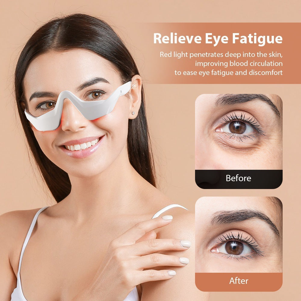 Wearable Red-Light and EMS Heated Under-Eye Recovery Massager Glasses - Live Cozee
