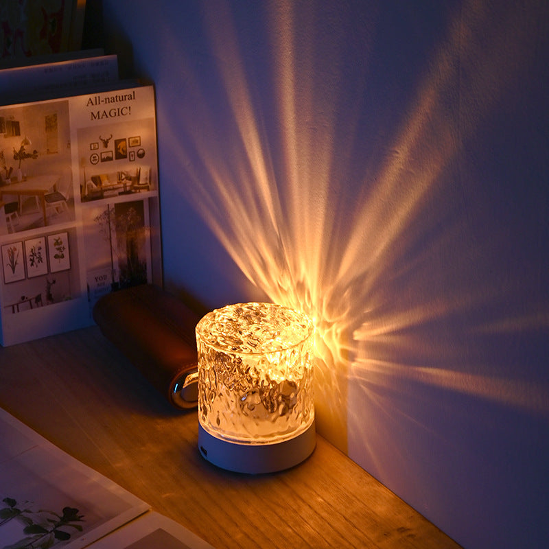 Crystal Water Ripple Projector Night Light 16 colors and remote control