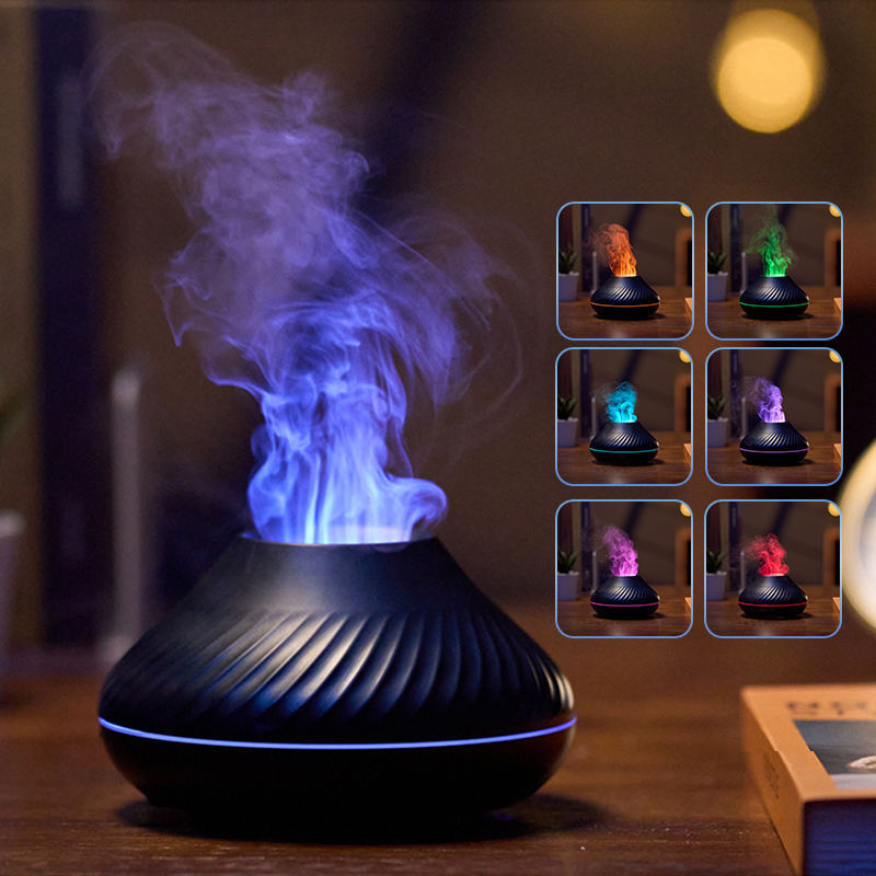 3D RGB Flame Diffuser colorful lighting modes