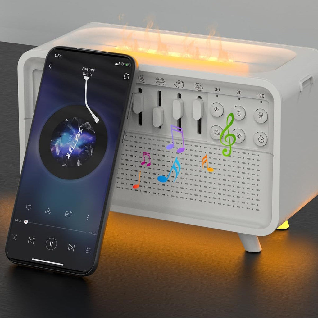 White Noise Sleep Machine 8 nature sound combination sliders