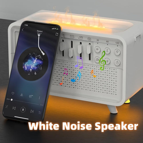 3-in-1 Bluetooth Speaker White Noise Sleep Machine and Humidifier with 8 sound sliders