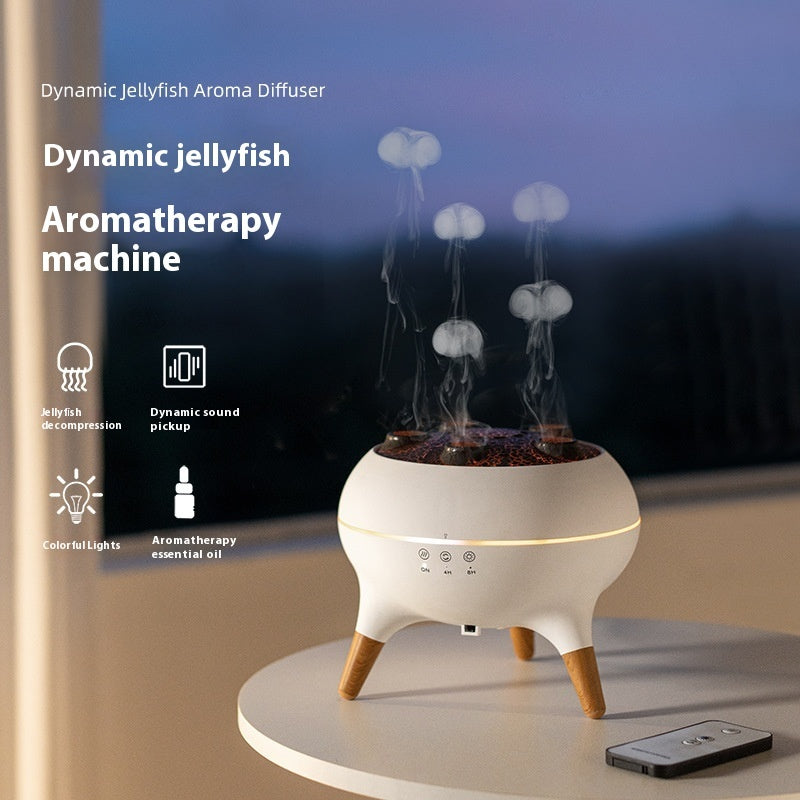 Dancing Jellyfish Humidifier with remote control and ambient light
