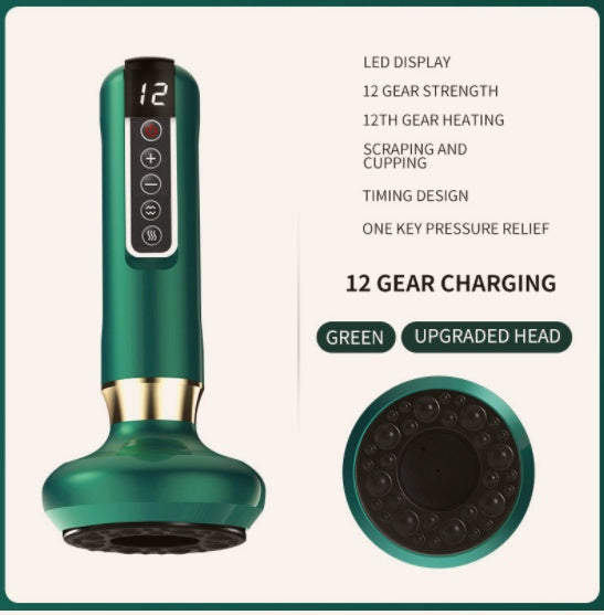 Cordless Red-Light Heated Gua Sha and Negative Pressure Cupping Therapy Device - Live Cozee