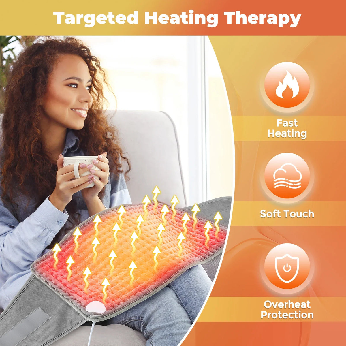 Heated Lumbar Support Belt Fast Far-Infrared Back and Waist Therapy - Live Cozee